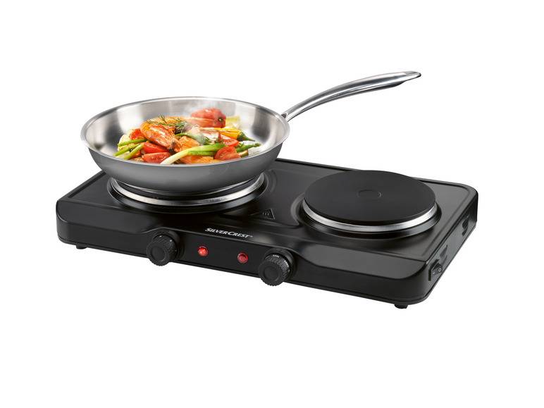 SILVERCREST® KITCHEN TOOLS Doppelkochplatte »SDK 2500 E1 / SDK 2300 E1 / SODK 2500 E1«, 2500 W Flash Sale