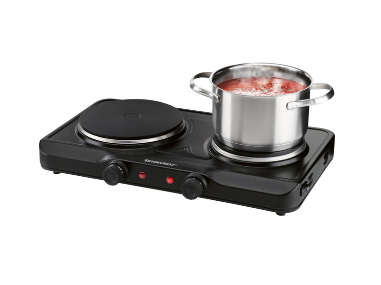 SILVERCREST® KITCHEN TOOLS Doppelkochplatte »SDK 2500 E1 / SDK 2300 E1 / SODK 2500 E1«, 2500 W Flash Sale