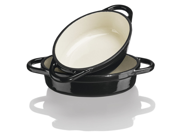 ERNESTO® Mini-Gusseisen-Auflaufformen, 14,5 x 10 cm, 2 Stück Bestseller