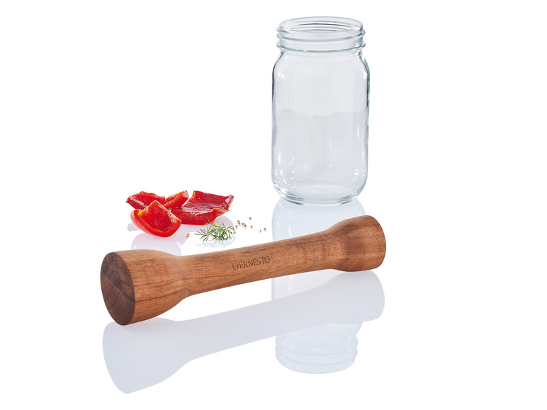 ERNESTO® Fermentier-Holzstampfer \ Fermentier-Glasgewichte Kostenlose Rückgabe