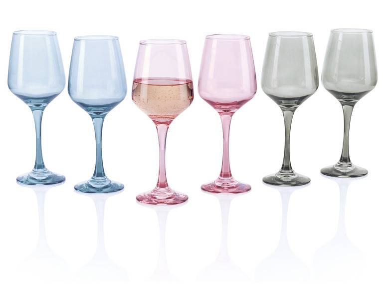 ERNESTO® Wein- / Wassergläser-Set, Bunt, 6 Stück Bis zu 55% Rabatt