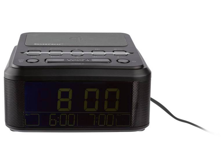 SILVERCREST® Uhrenradio, mit Qi Ladung, DAB+, Bluetooth Begrenzt auf 3 Tage