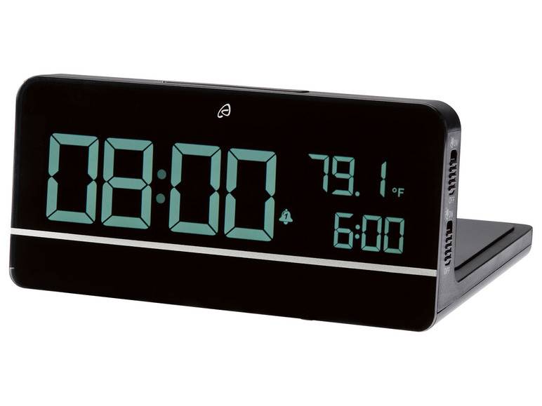 AURIOL® Digitaler Wecker, mit kabelloser Ladefunktion zollfrei