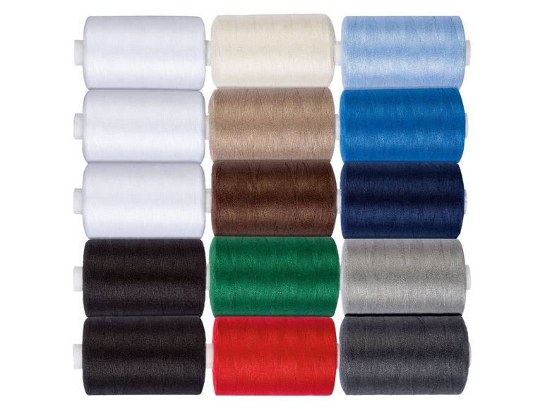 crelando® Schneider-Nähfaden 15x1.000m Kostenloser Versand