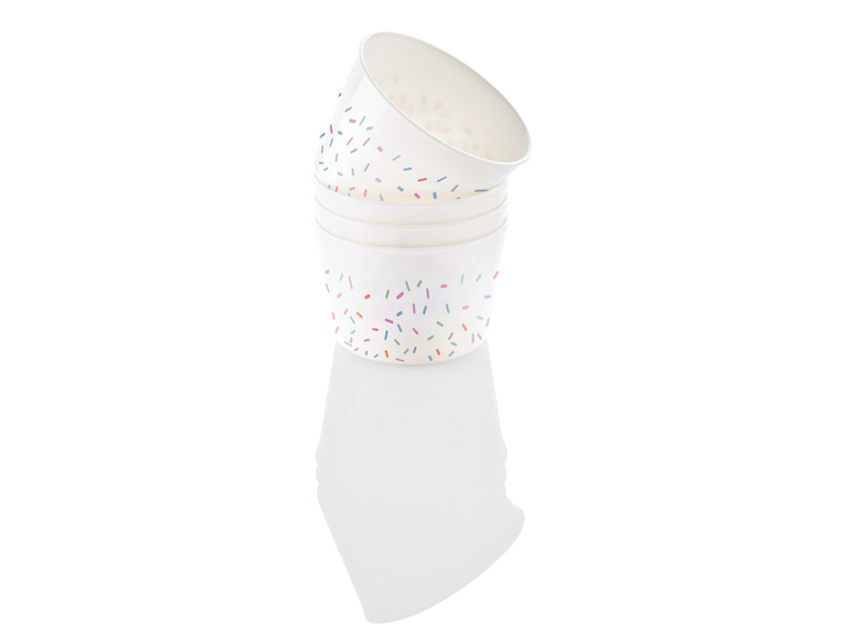 ERNESTO® Eisbecher-Set \ Sundae-Waffelbecher-Set \ Trinkbecher-Set, BPA-frei Sonderangebot
