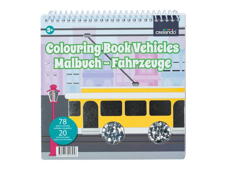 crelando® Malbuch, mit Pailletten und Stickern Zeitbegrenzte Promotion