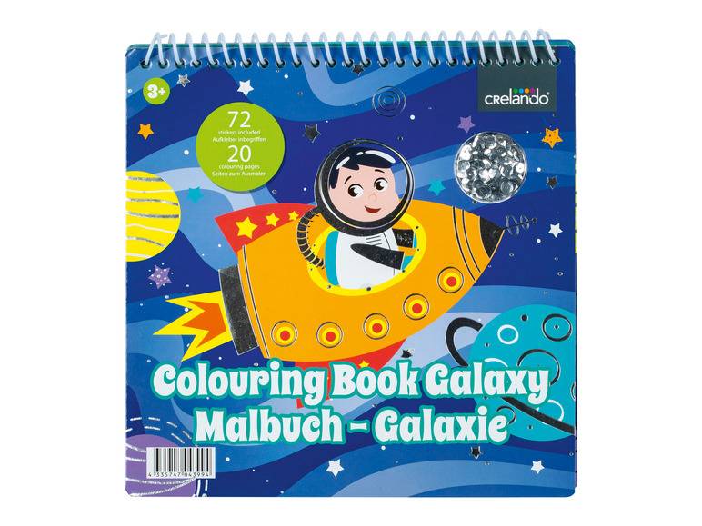 crelando® Malbuch, mit Pailletten und Stickern Zeitbegrenzte Promotion
