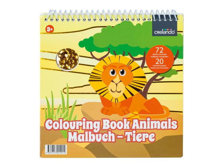 crelando® Malbuch, mit Pailletten und Stickern Zeitbegrenzte Promotion