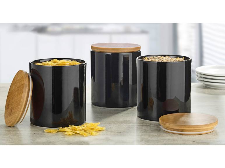 Esmeyer Porzellandosen mit Bambusdeckel 3er Set 50% Rabatt mit kostenlosem Versand