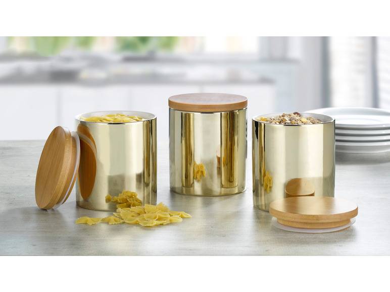 Esmeyer Porzellandosen mit Bambusdeckel 3er Set 50% Rabatt mit kostenlosem Versand