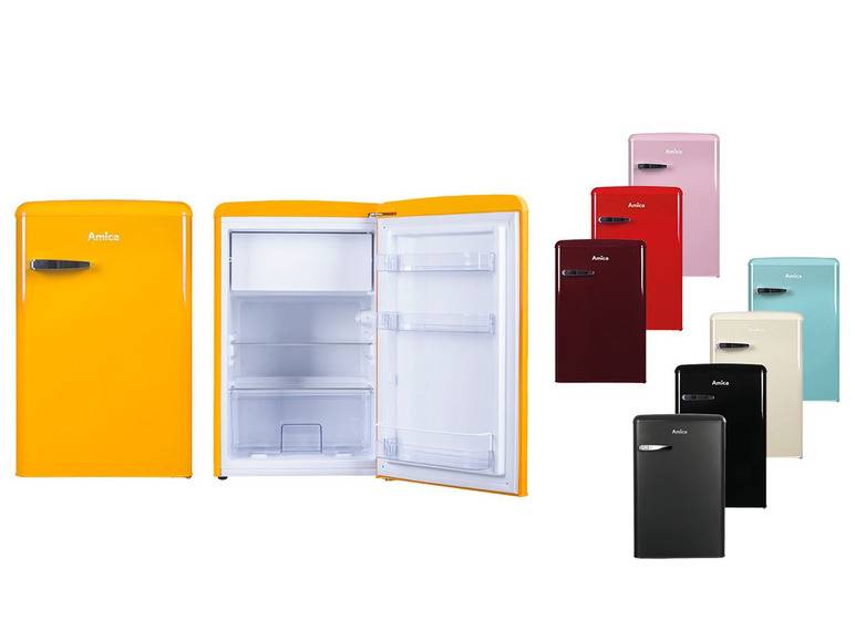 Amica Kühlschrank Retro »KS 15610-16«, mit Gefrierfach Kostenloser Versand international