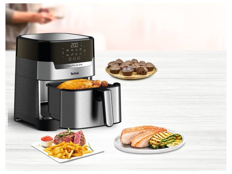 Tefal Heißluftfritteuse »Easy Fry & Grill XL Deluxe EY505D«, 1.550 W Vatertagsangebot