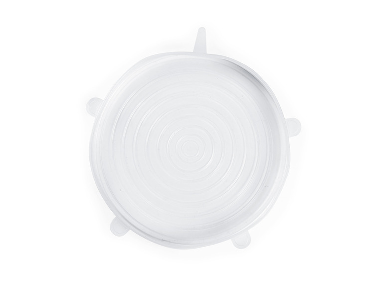 GOURMETmaxx Flexible Silikondeckel, 12 Stück , transparent Saisonale Angebote