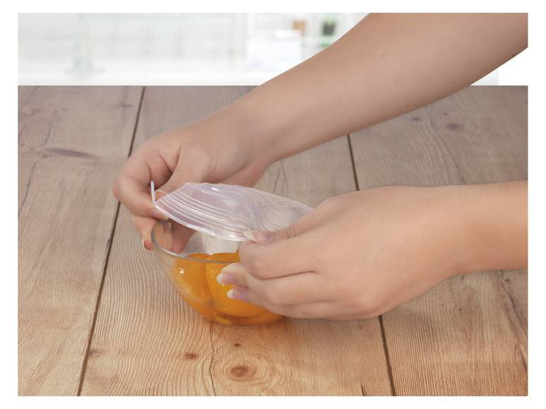 GOURMETmaxx Flexible Silikondeckel, 12 Stück , transparent Saisonale Angebote
