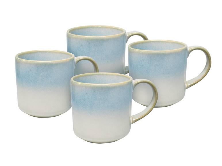 vanWell Kaffeebecher 4erSet 38cl mit Farbglasur Steingut Im Verkauf