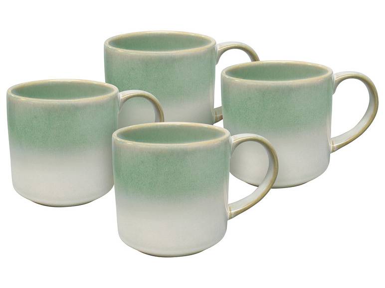 vanWell Kaffeebecher 4erSet 38cl mit Farbglasur Steingut Im Verkauf