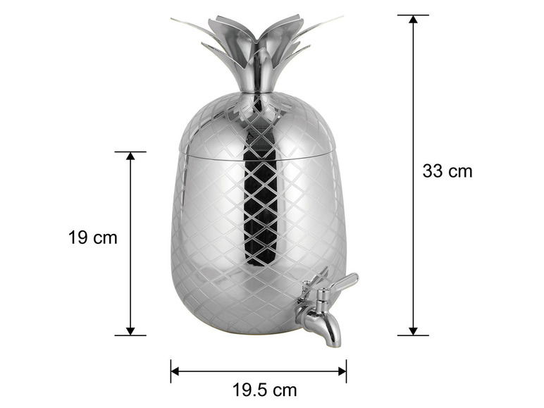 ECHTWERK Ananas Getränkespender 4,7L Limitierter Zeitrabatt