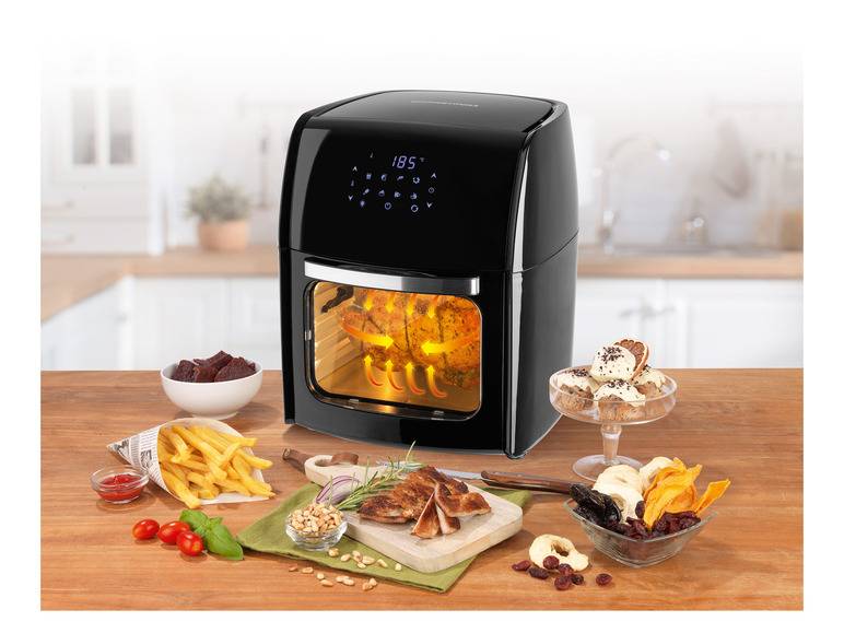 GOURMETmaxx Heißluftfritteuse mit Rotisserie, 1800 W, 12 l Super Rabatt