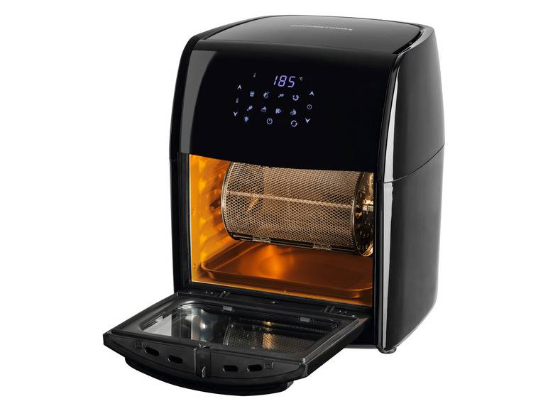 GOURMETmaxx Heißluftfritteuse mit Rotisserie, 1800 W, 12 l Super Rabatt