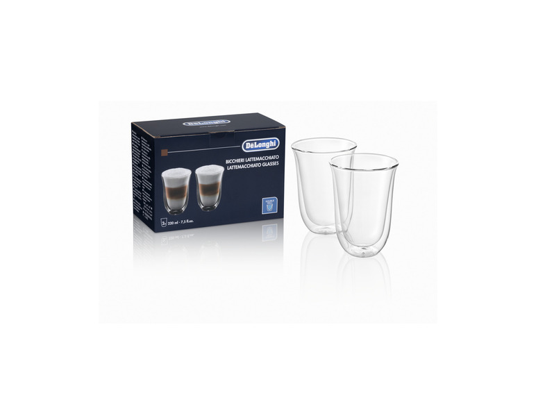 Delonghi Latte Macchiato Gläser, 220 ml, 2er Set Black Friday Preise