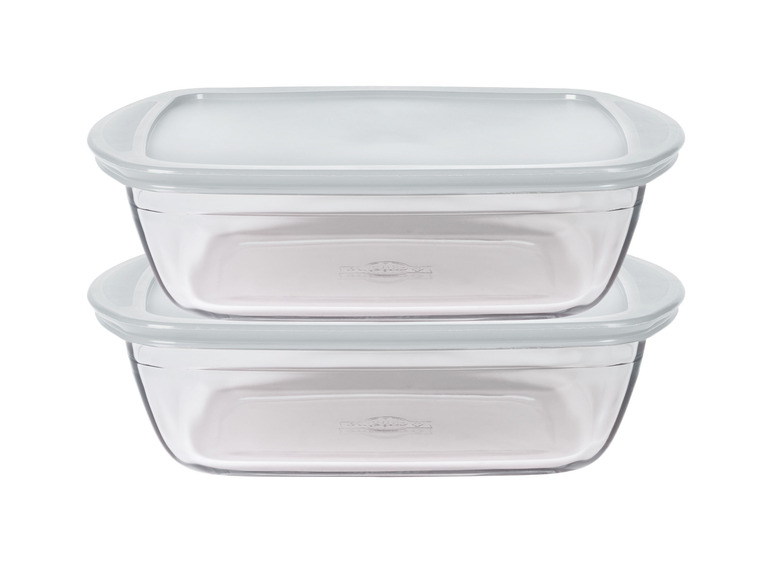 Pyrex® Daily Frischhaltedosen rechteckig, 2er Set, aus Borosilikatglas Neueste Mode