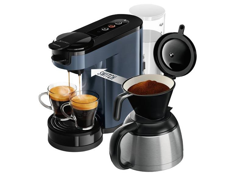 PHILIPS Senseo Switch Pad- und Filterkaffeemaschine »Switch HD7891/74«, 2-in-1-Brühtechnologie Blitzangebot