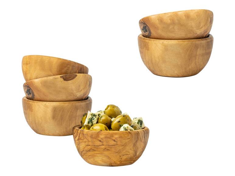 Soltako 2er und 4er Set Antipasti-/Dippschälchen Olivenholz 2025