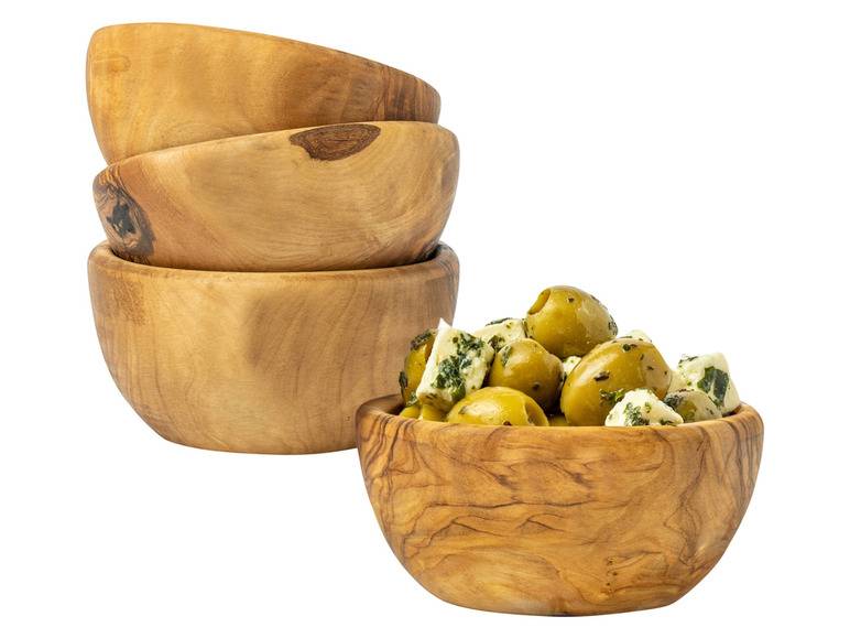 Soltako 2er und 4er Set Antipasti-/Dippschälchen Olivenholz 2025