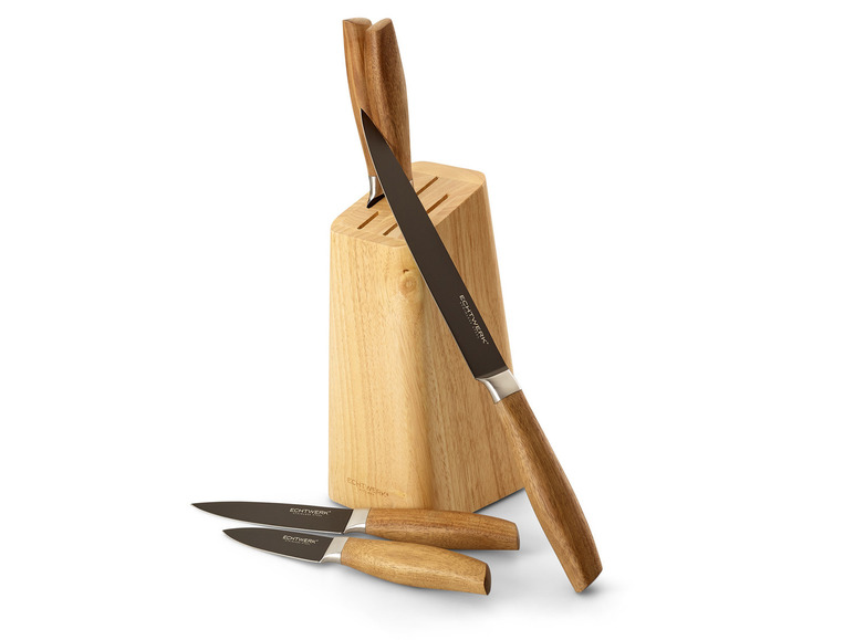 ECHTWERK Messerblock Set Classic - Black Edition, 6tlg Jubiläumsangebot