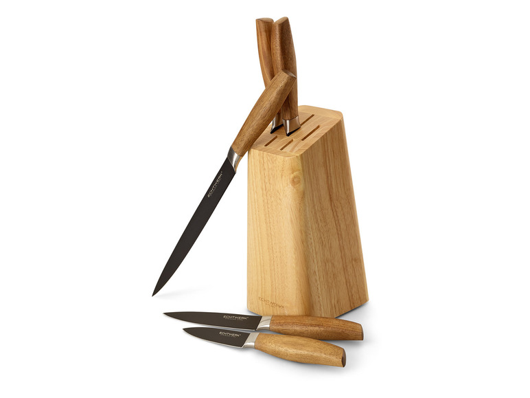 ECHTWERK Messerblock Set Classic - Black Edition, 6tlg Jubiläumsangebot