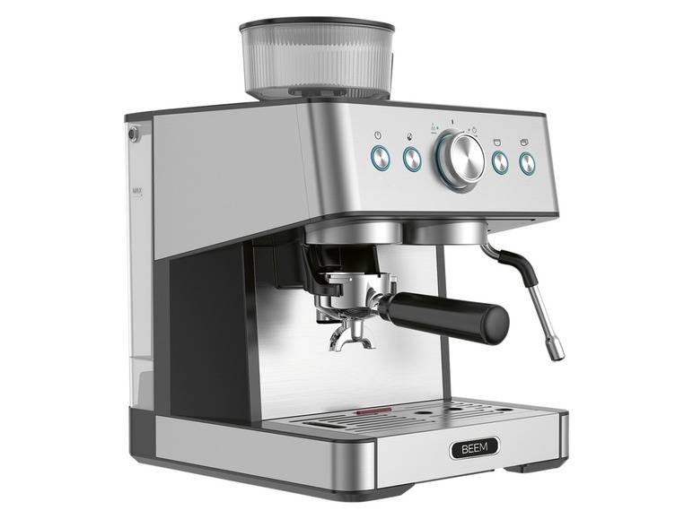 BEEM Siebträgermaschine mit Mahlwerk, Thermoblock, Heizsystem Letzter Tag