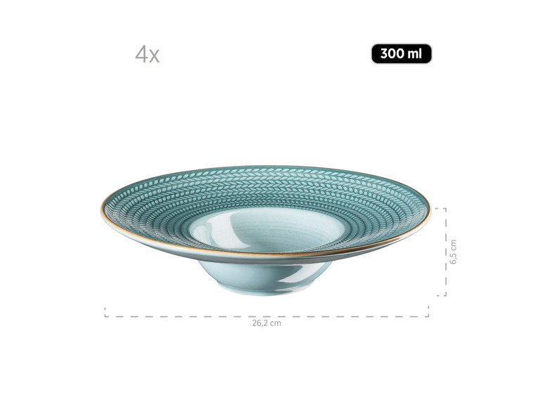 MÄSER Pastateller-Set »Prospero«, 4 Stück, handbemalt Nur noch ein Tag übrig