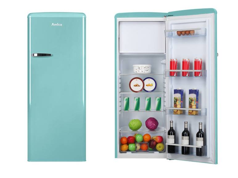 Amica Retro Kühl-Gefrierkombination »KSR 34 64 150TRB« Outlet