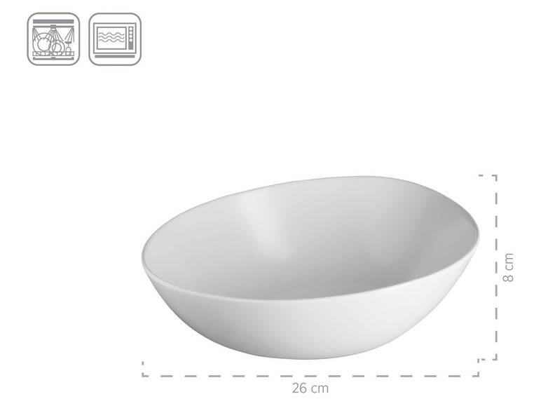 MÄSER Serie Glendale, Schalen Set 3-teilig, moderne hochwertige Servierschalen in verschiedenen Größen, Müslischale, Suppenschüssel, Salatschüssel, matt lasiert, Keramik, Schwarz / Weiß / Grau Angebote