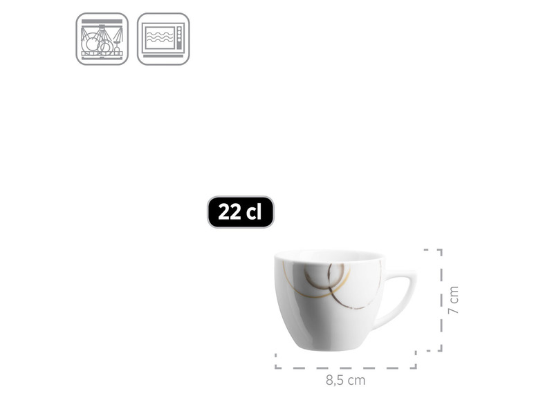 MÄSER Geschirr-Set »Nela«, beige/braun/weiß, 30-teilig Fabrikverkauf