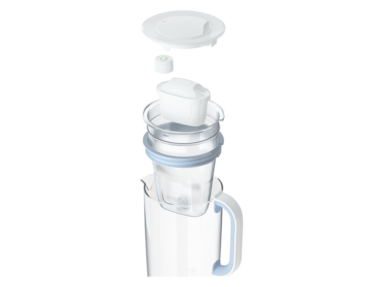 BRITA Glas hellblau inkl. 1x MAXTRA PRO ALL-IN-1 Filterkartusche Fabrikpreis