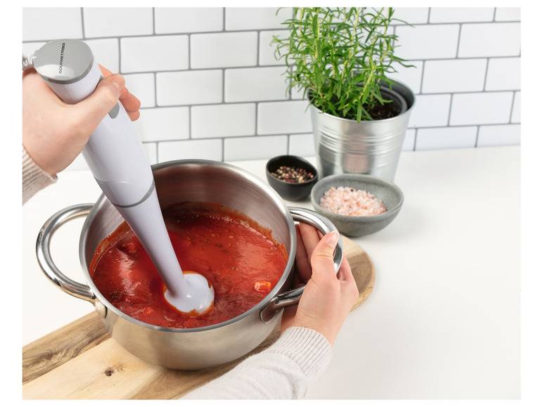 GOURMETmaxx Stabmixer 400 W weiß/grau Exklusivangebot