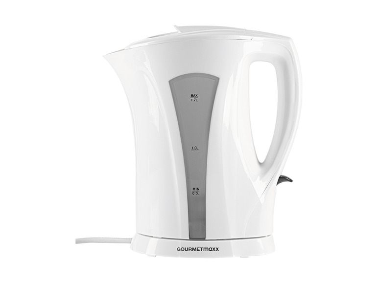 GOURMETmaxx Wasserkocher 1,7 l 2200W weiß/grau Wochenangebot
