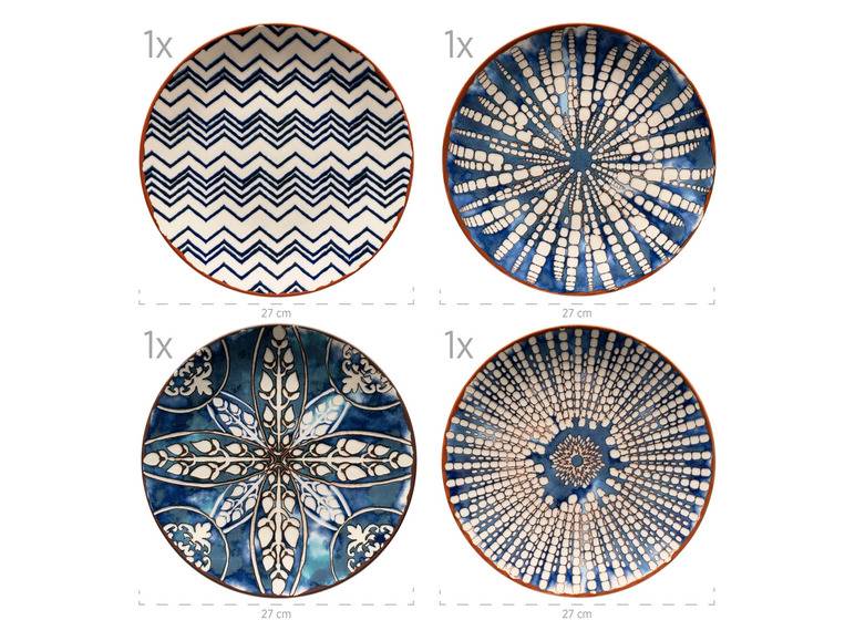 MÄSER Teller-Set »Iberico Blue«, 12-teilig, 4 Designs Vierteljährliche Förderung