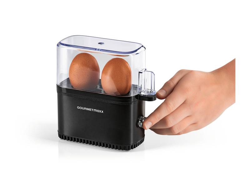 GOURMETmaxx Eierkocher Kompakt 2.0 250 W schwarz matt zollfrei