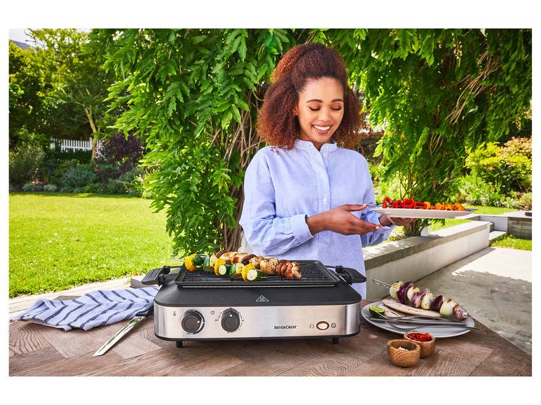 SILVERCREST® KITCHEN TOOLS Multifunktionsgrill SMEG 1600 A1, mit Kebabfunktion Fabrikladen