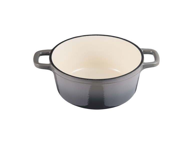 Masterpro Kasserolle, Gusseisen, mit Deckel, Ø 27 cm Fabrikverkauf