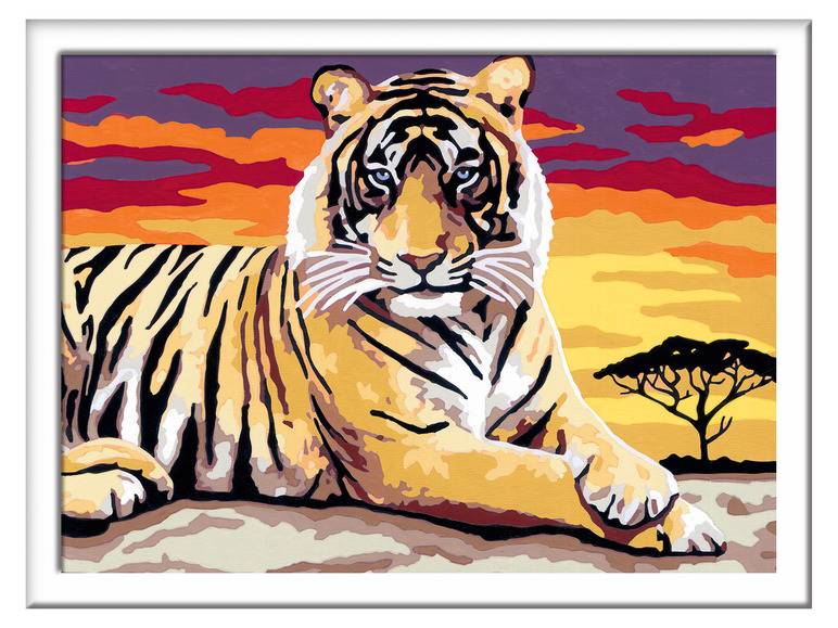 Ravensburger Malen nach Zahlen »Majestätischer Tiger« Kostenloser Versand