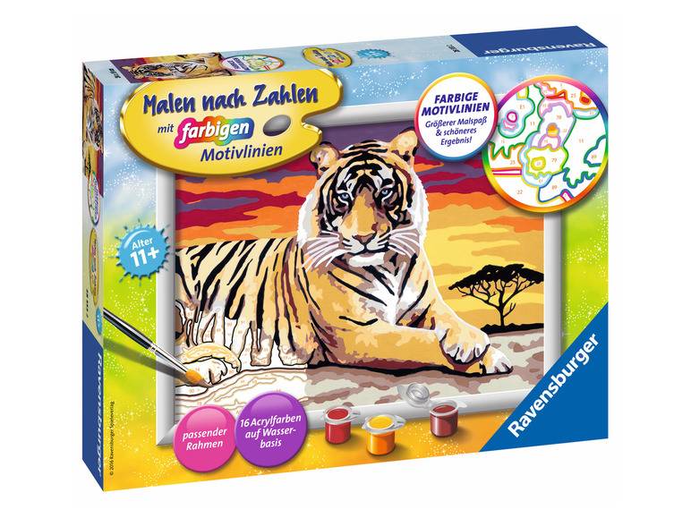 Ravensburger Malen nach Zahlen »Majestätischer Tiger« Kostenloser Versand