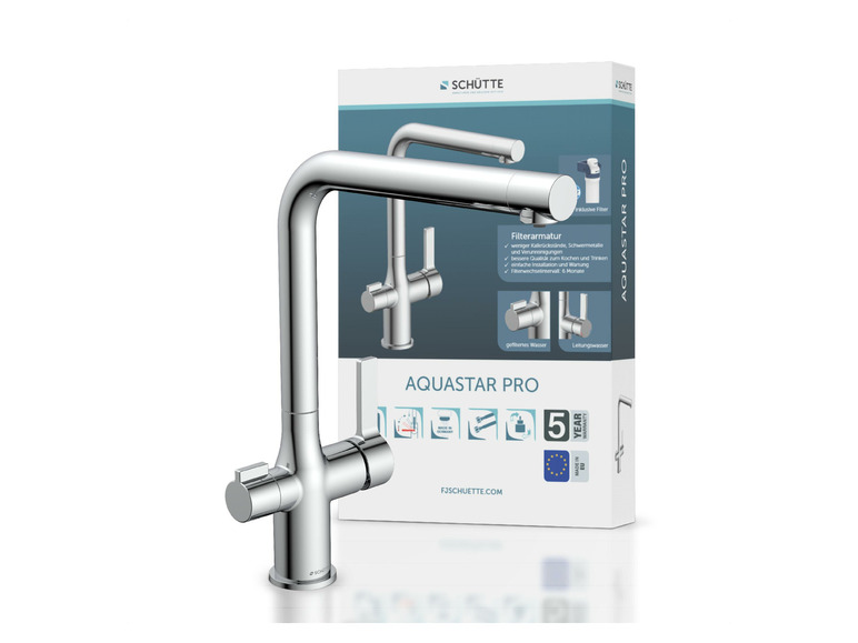 Schütte Küchenarmatur mit Filtersystem »Aquastar Pro«, mit 360° schwenkbarem Auslauf Limitierter Zeitrabatt