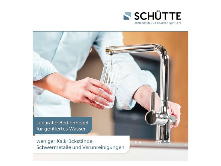 Schütte Küchenarmatur mit Filtersystem »Aquastar Pro«, mit 360° schwenkbarem Auslauf Limitierter Zeitrabatt