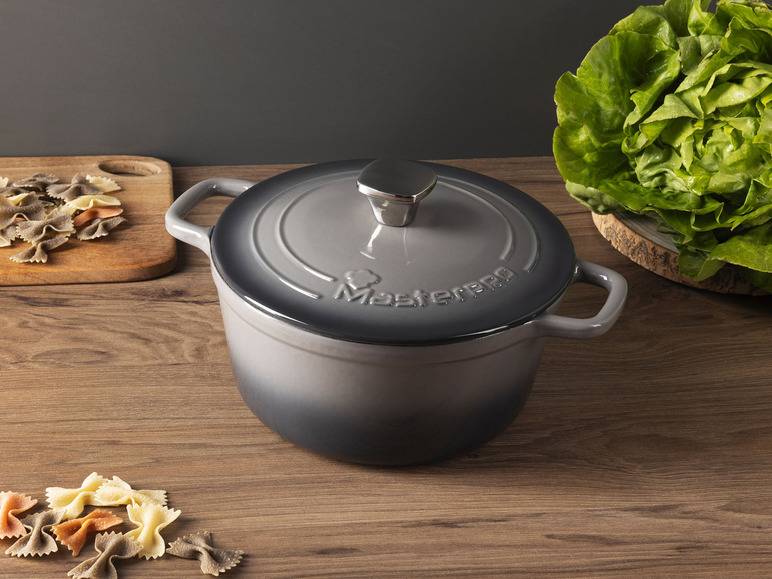 Masterpro Kasserolle, Gusseisen, mit Deckel, Ø22 cm Weihnachtsangebot