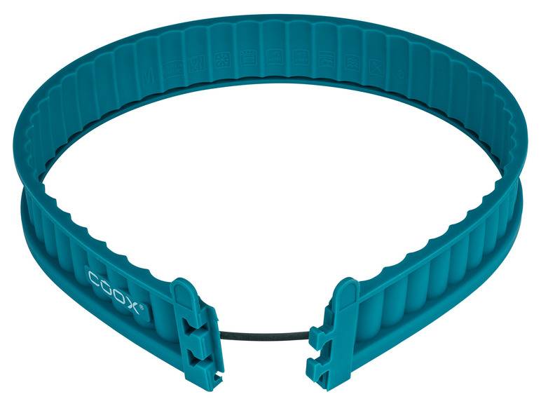 Coox Silikon-Quicheform mit Glasboden + ERNESTO® Messbecher-Set, 2-teilig Große Rabatte