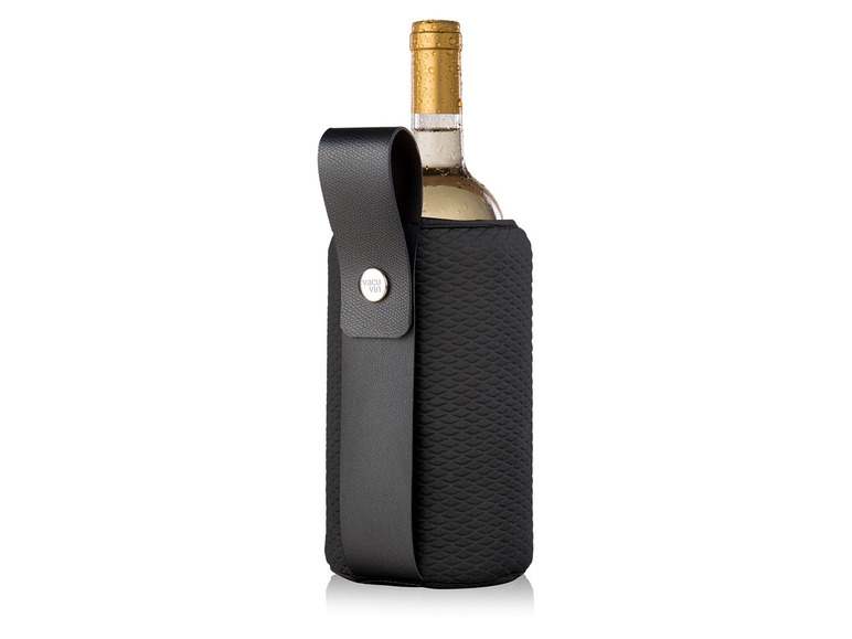 vacu vin Wein Set klassisch 4teilig + Weinkühler »Artico«, flexibel, schwarz Neuheiten
