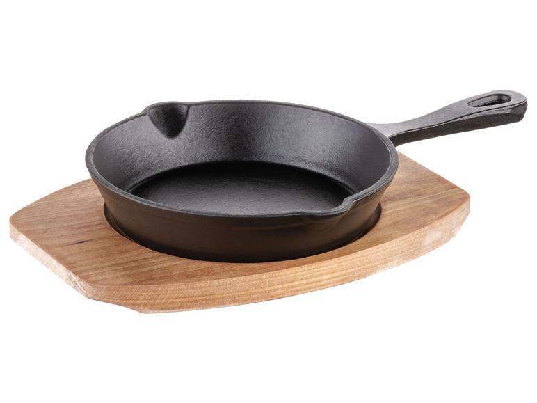 MÄSER Mini Gusseisenpfanne, Ø 16 cm, mit Servierbrett Neueste Stile